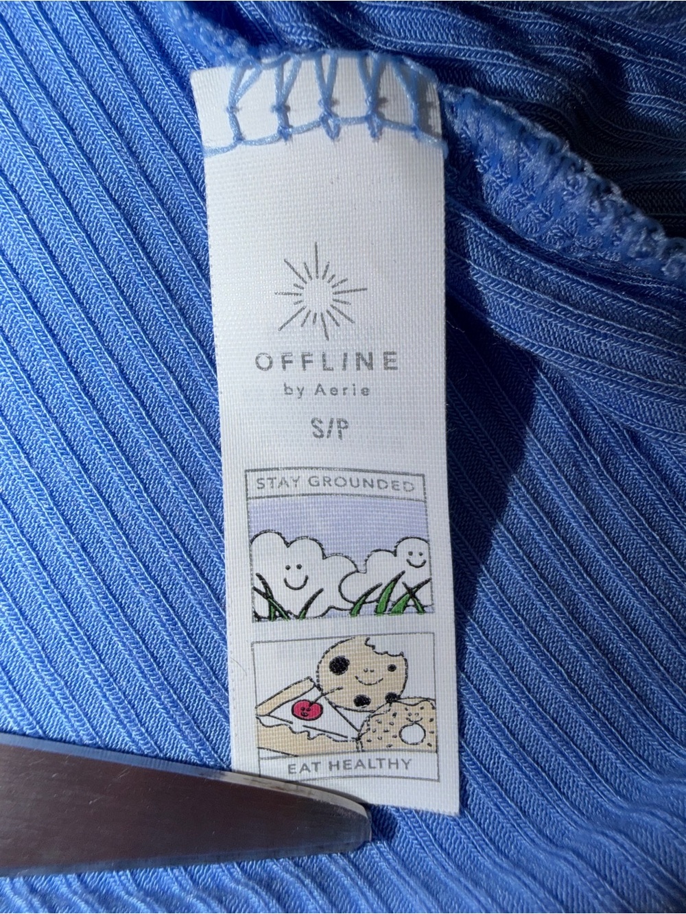 aerie Ribbed Long Sleeve Top - Picture 6 of 7